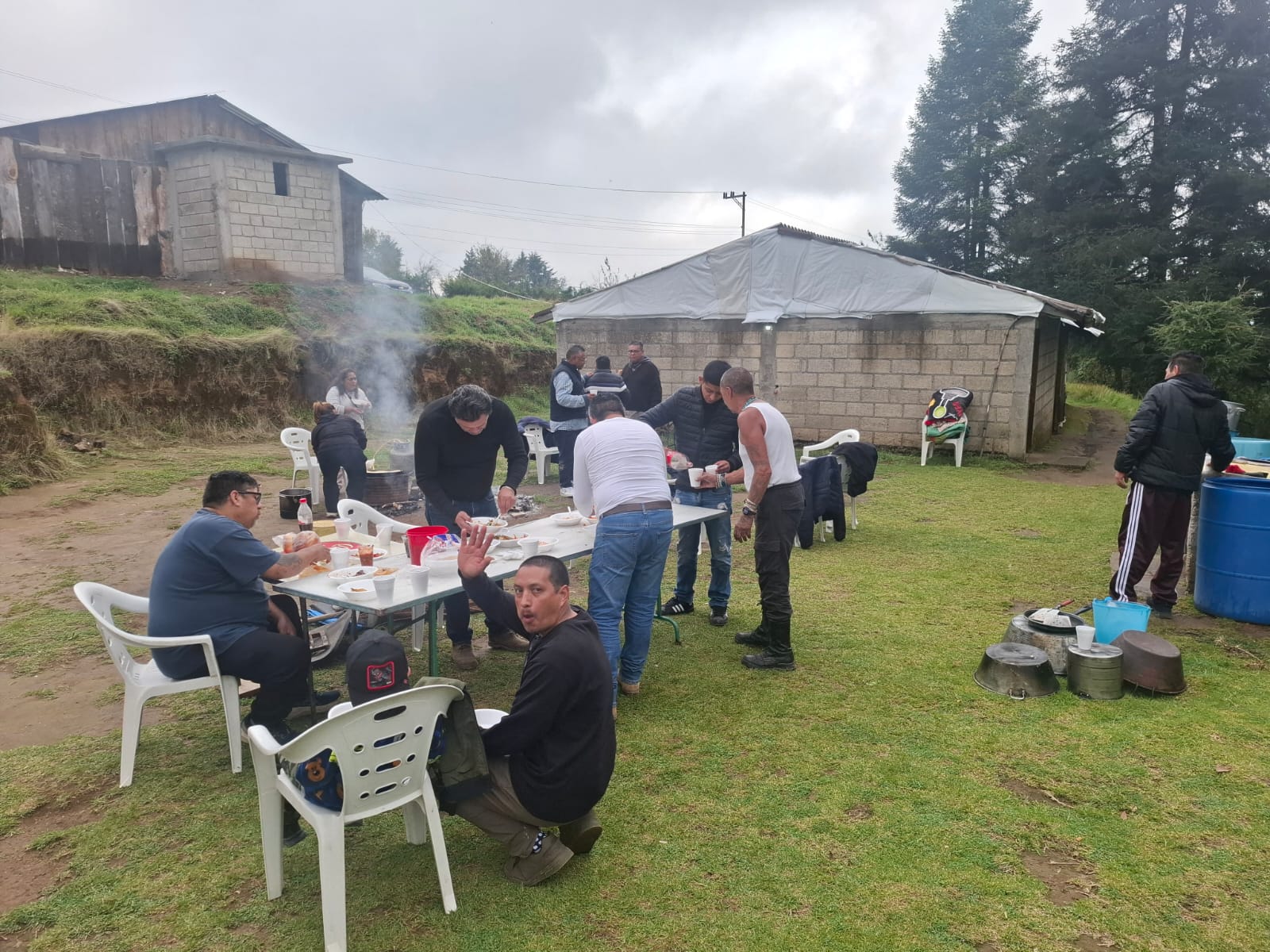 Convivencia grupal al aire libre