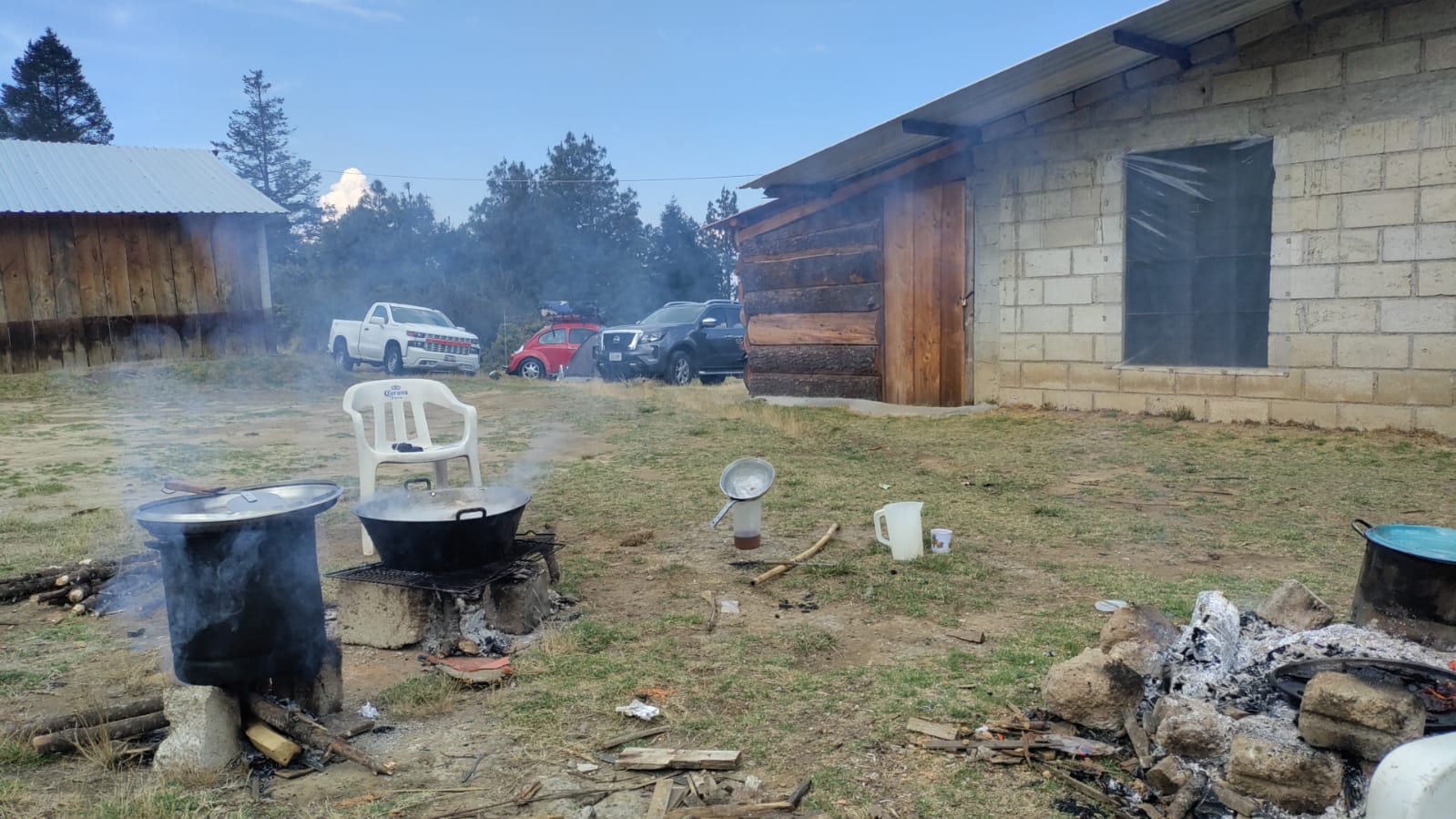 Preparación de alimentos al aire libre